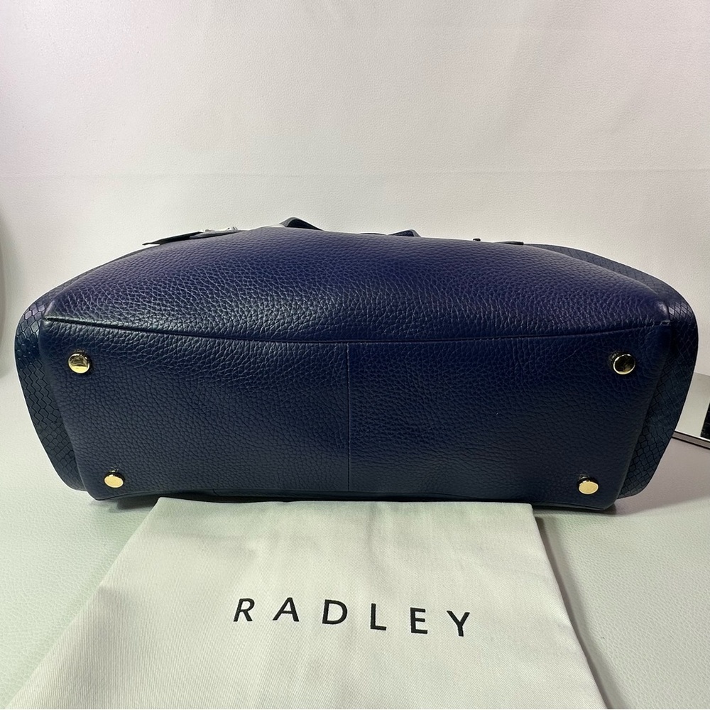 **SOLD ON ANOTHER PLATFORM**NEW RADLEY LONDON ICON TOP HANDLE SHOULDER BAG BLUE - Picture 12 of 15